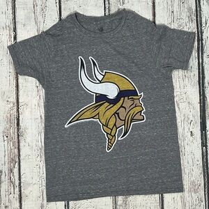 Women's Minnesota Vikings SOFT NFL Football Crewneck Gray Tshirt